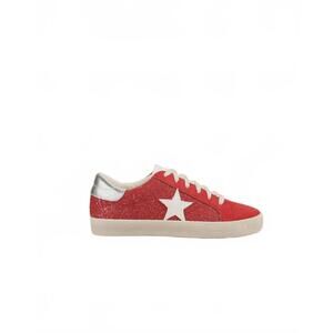 NEW MIIM women's glazed star sneakers in red